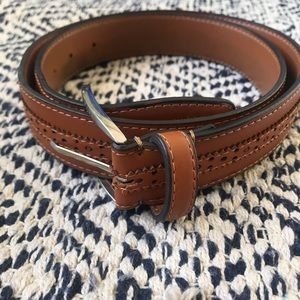 Florsheim Shoe Company Boselli Leather Belt Congac Brown 34 FL5008-221 GUC